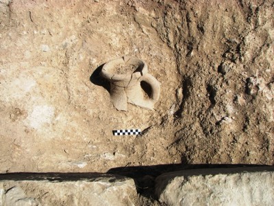 Fragment d'àmfora. Foto: Joan Canela.