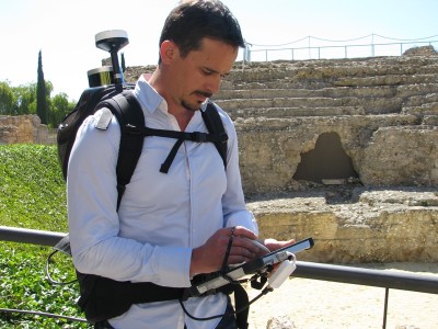 Captura de dades amb escàner làser Leica Pegasus Back pack.