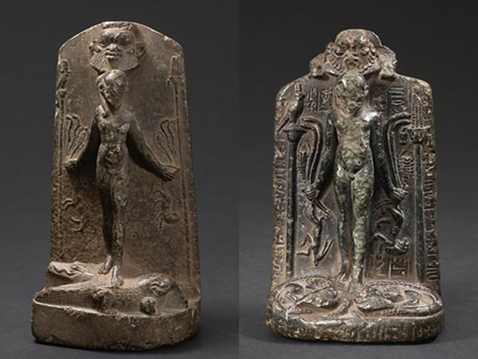 Esteles d'Horus sobre cocodrils