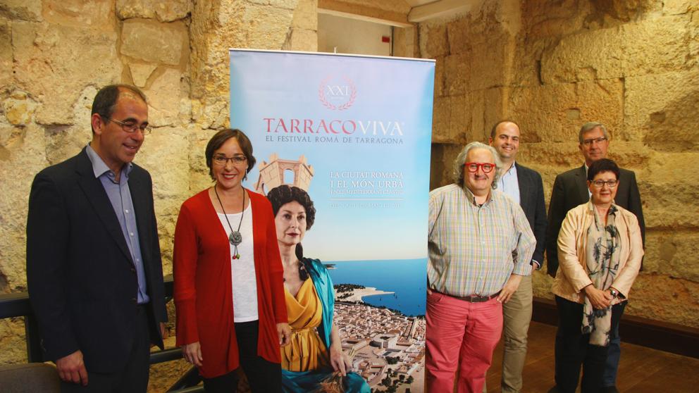 Els organitzadors del Festival, durant la presentació de l'edició 2019 (foto: Eloi Tost / ACN)