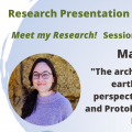Research Presentation Webinars – Session#6: María Pastor Research Presentation Webinars – Session#6: María Pastor